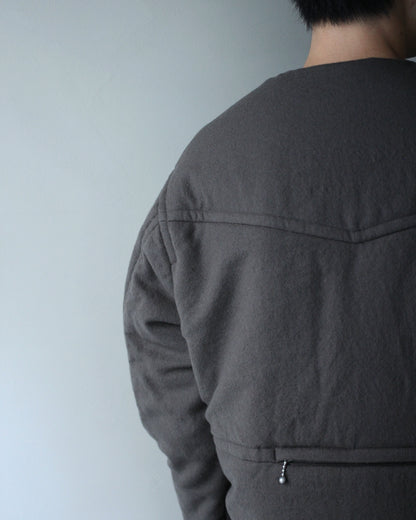 MATSUFUJI/Milling Wool Padding Jacket "TAUPE"