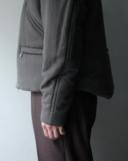 MATSUFUJI/Milling Wool Padding Jacket "TAUPE"