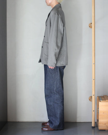 ULTERIOR/WASHED C/L CORKSCREW JKT "KHAKI GREY"