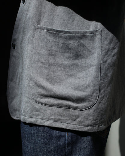 ULTERIOR/WASHED C/L CORKSCREW JKT "KHAKI GREY"