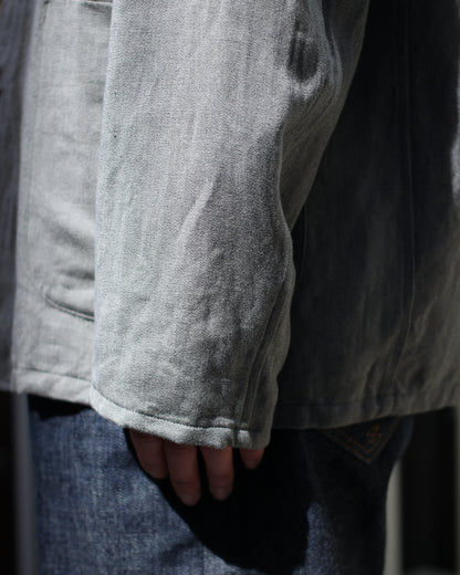 ULTERIOR/WASHED C/L CORKSCREW JKT "KHAKI GREY"