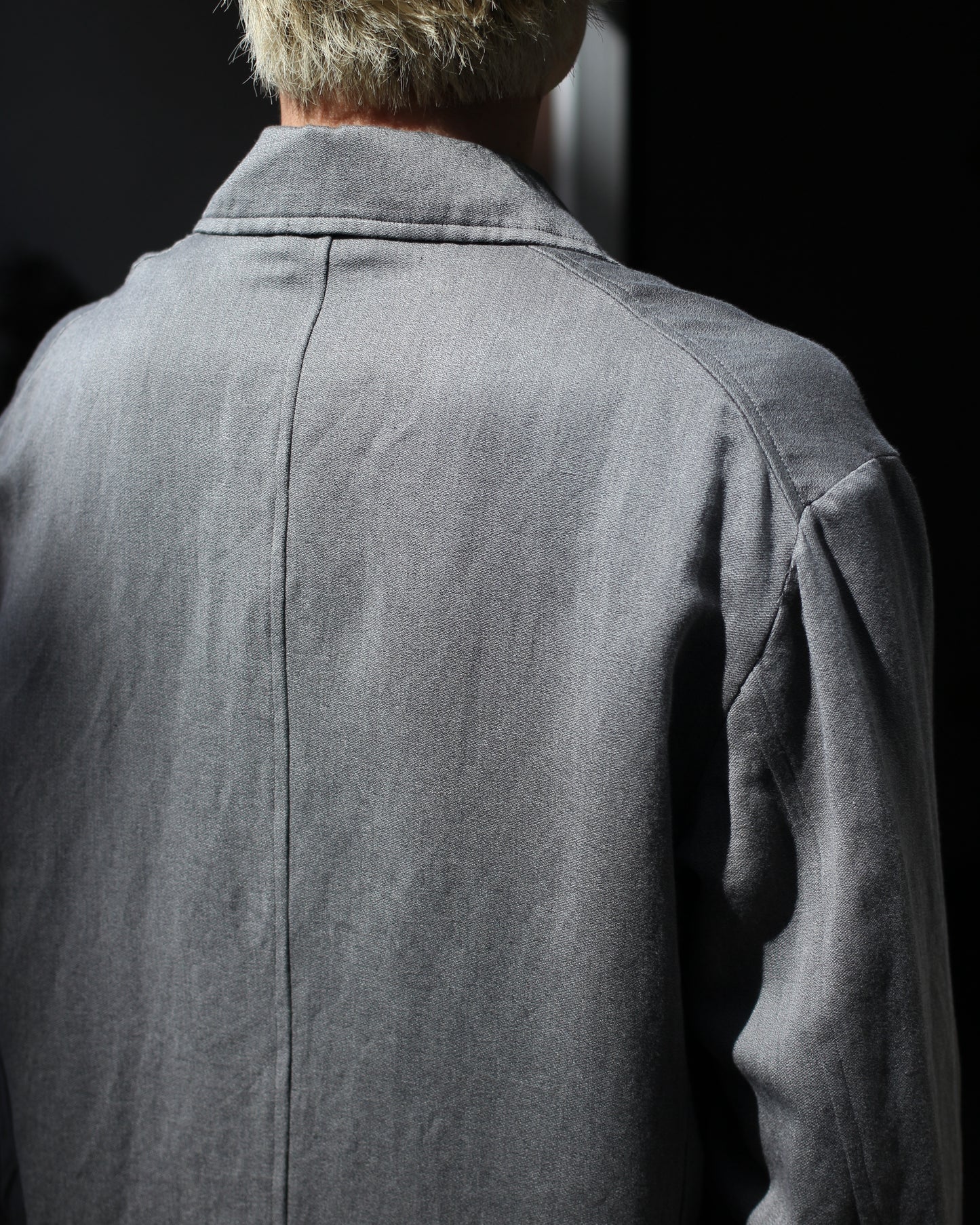 ULTERIOR/WASHED C/L CORKSCREW JKT "KHAKI GREY"