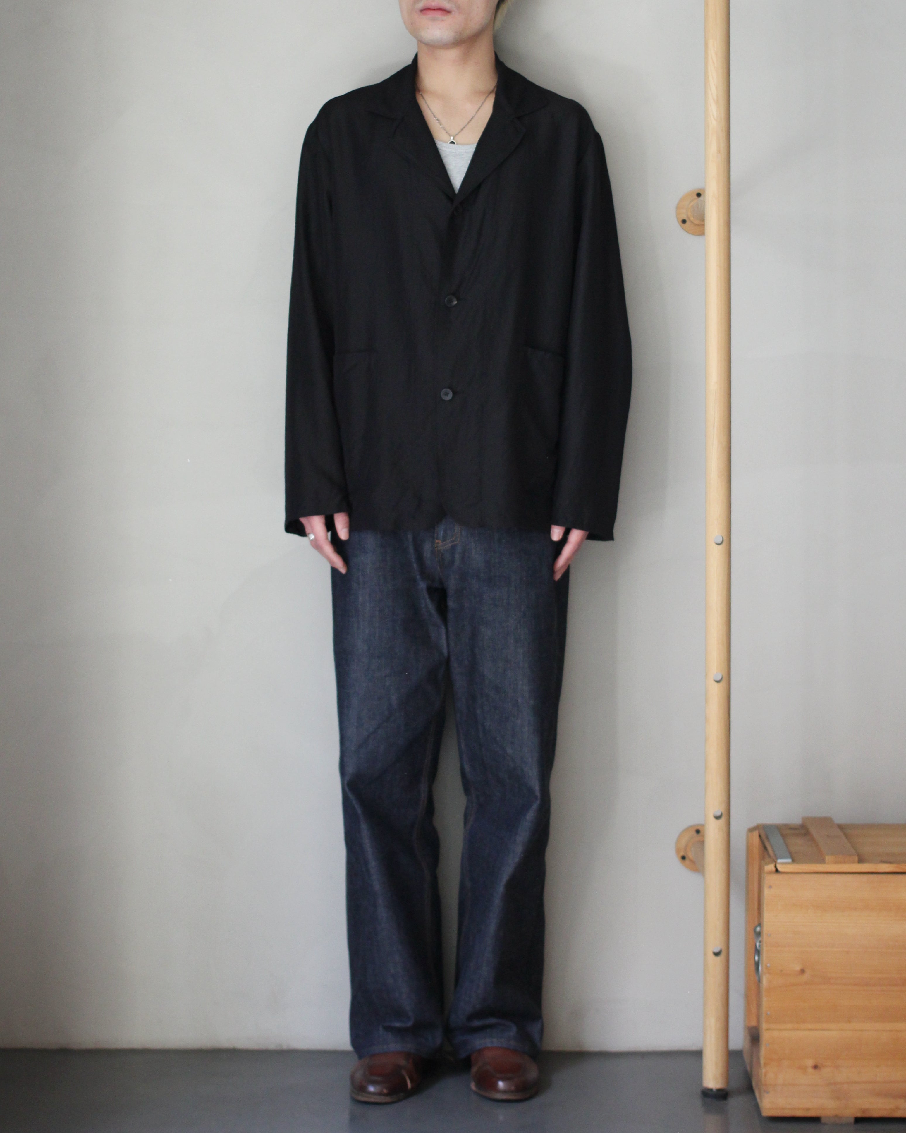 ULTERIOR/WASHED WOOL SILK TWILL JKT 