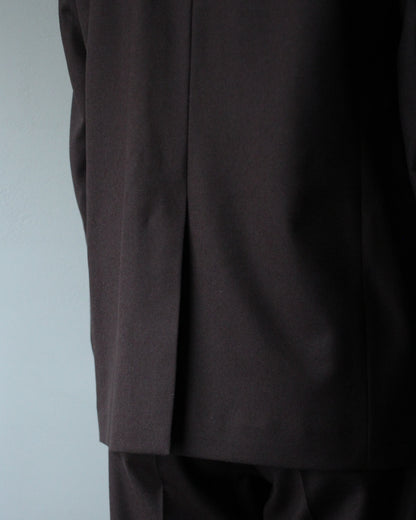 MATSUFUJI/Flannel Wool Tailored 2B Jacket "BROWN"
