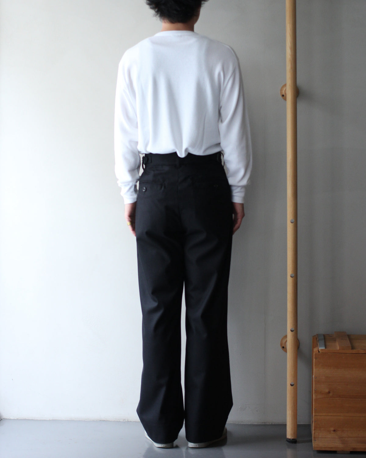 ULTERIOR/W/CASH PANAMA CLOTH MIL-TROUSERS "BLACK"