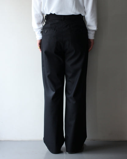 ULTERIOR/W/CASH PANAMA CLOTH MIL-TROUSERS "BLACK"