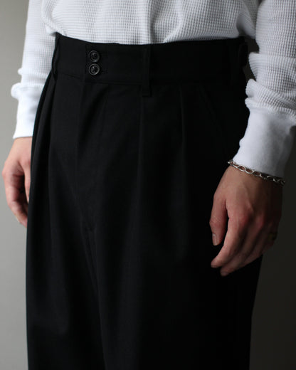 ULTERIOR/W/CASH PANAMA CLOTH MIL-TROUSERS "BLACK"