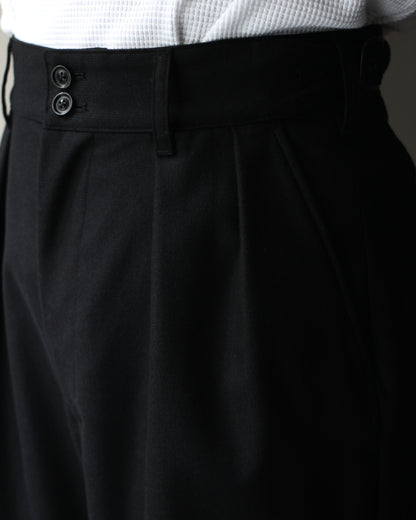 ULTERIOR/W/CASH PANAMA CLOTH MIL-TROUSERS "BLACK"