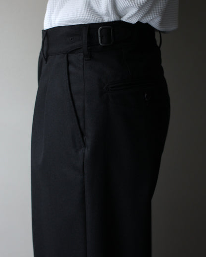 ULTERIOR/W/CASH PANAMA CLOTH MIL-TROUSERS "BLACK"