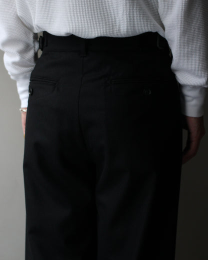 ULTERIOR/W/CASH PANAMA CLOTH MIL-TROUSERS "BLACK"