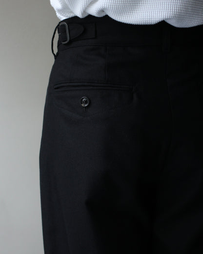 ULTERIOR/W/CASH PANAMA CLOTH MIL-TROUSERS "BLACK"