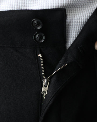 ULTERIOR/W/CASH PANAMA CLOTH MIL-TROUSERS "BLACK"