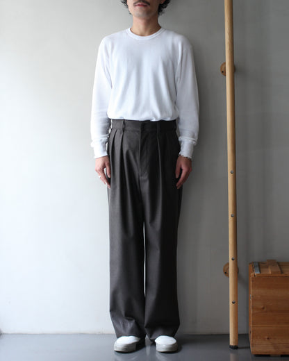 ULTERIOR/W/CASH PANAMA CLOTH MIL-TROUSERS "DUST GREY"