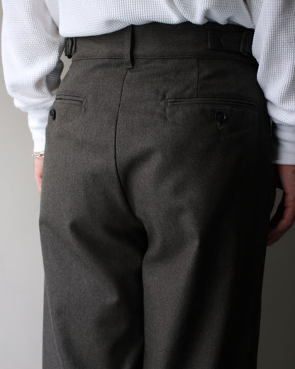 ULTERIOR/W/CASH PANAMA CLOTH MIL-TROUSERS "DUST GREY"