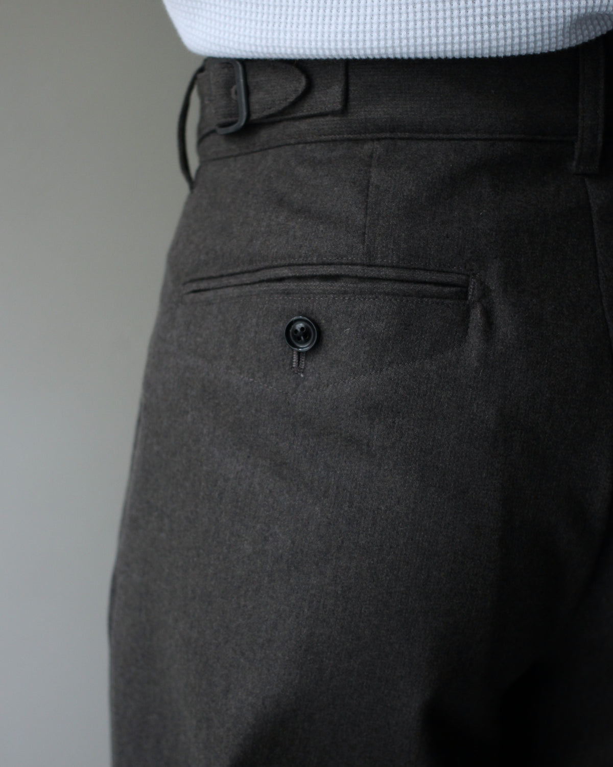 ULTERIOR/W/CASH PANAMA CLOTH MIL-TROUSERS "DUST GREY"