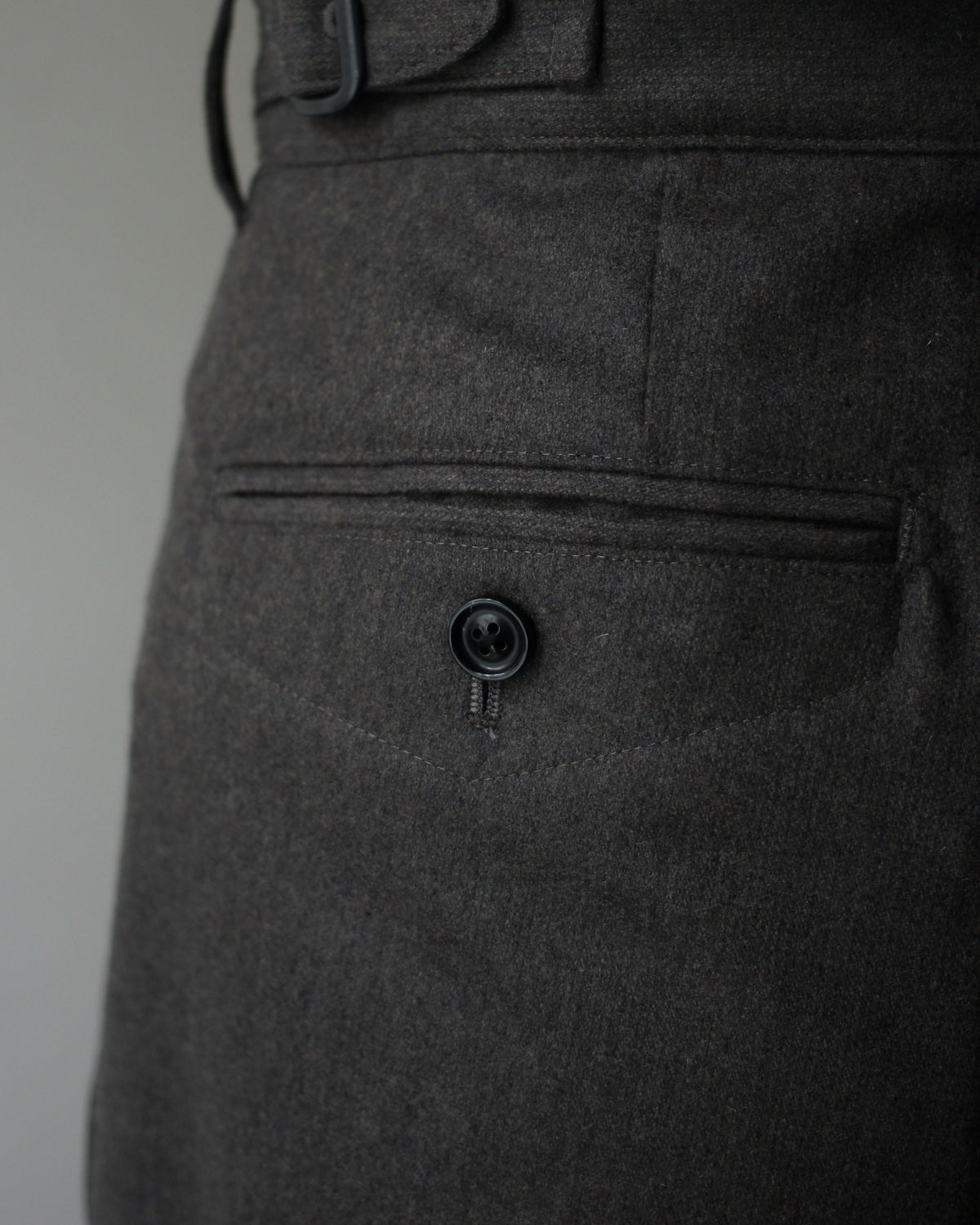 ULTERIOR/W/CASH PANAMA CLOTH MIL-TROUSERS "DUST GREY"