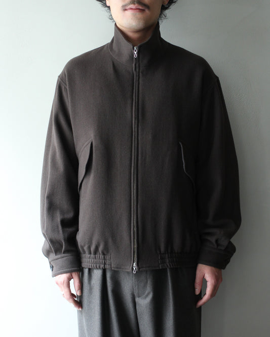 ULTERIOR/HERRINGBONE PILE MOSSER ZIP UP JKT "DUST BROWN"