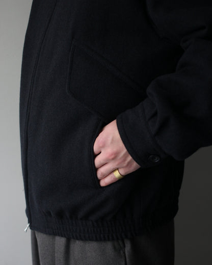 ULTERIOR/HERRINGBONE PILE MOSSER ZIP UP JKT "SHADE BLACK"