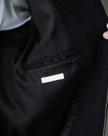 ULTERIOR/HERRINGBONE PILE MOSSER ZIP UP JKT "SHADE BLACK"