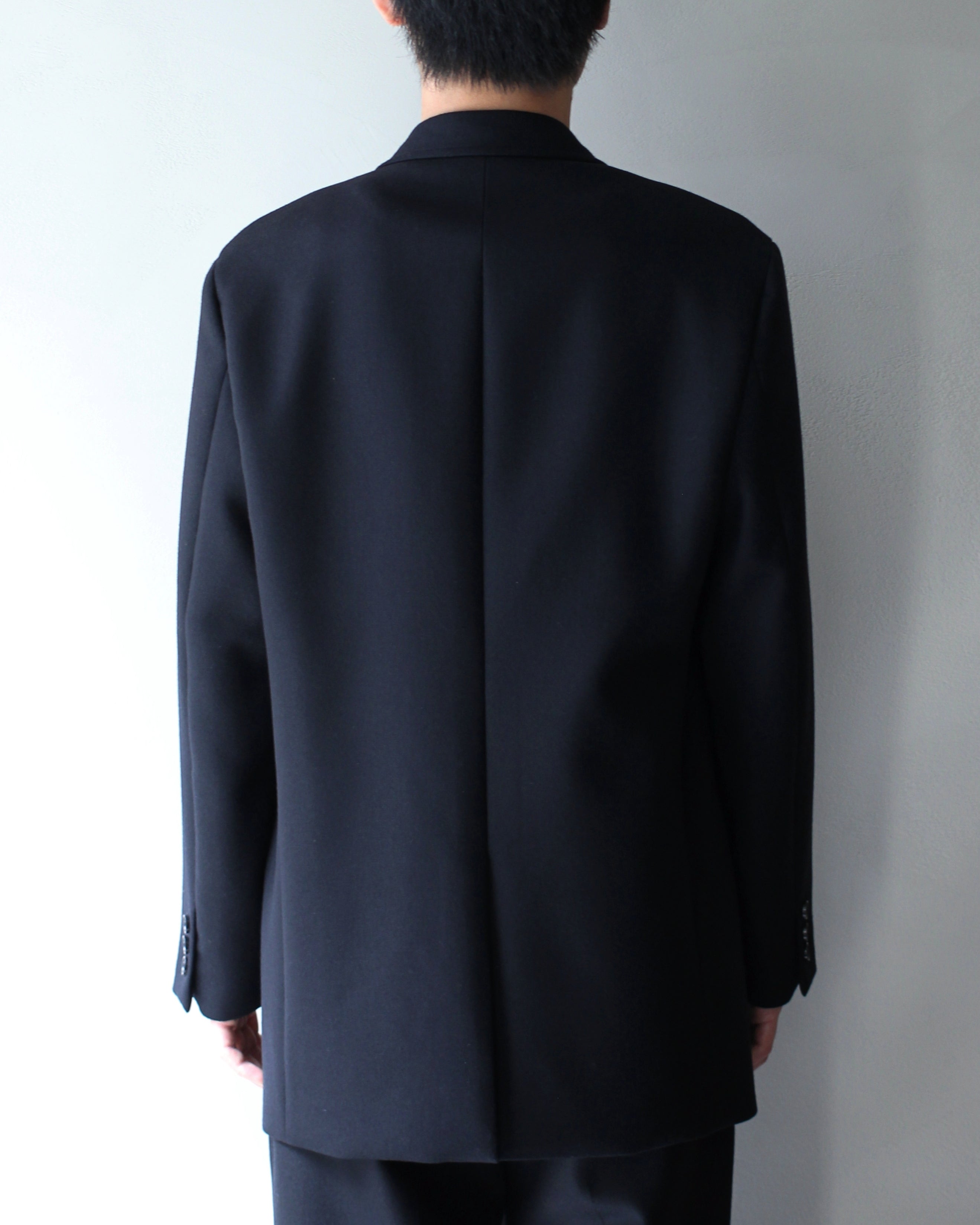 ULTERIOR/SUPER FINE LIGHT MELTON DB JKT ”BLACK” – feets
