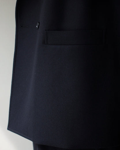 ULTERIOR/ SUPER FINE LIGHT MELTON DB JKT ”BLACK”
