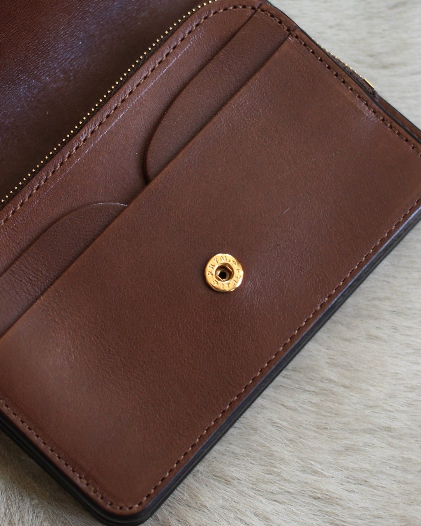 forme/Short wallet Cordovan×DOUBLE "Dark cognac×Brown"