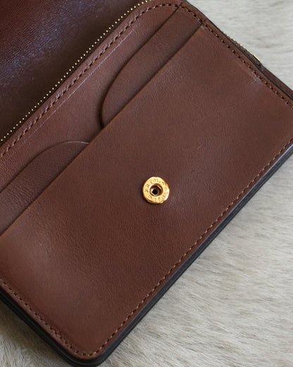 forme/Short wallet Cordovan×DOUBLE "Dark cognac×Brown"