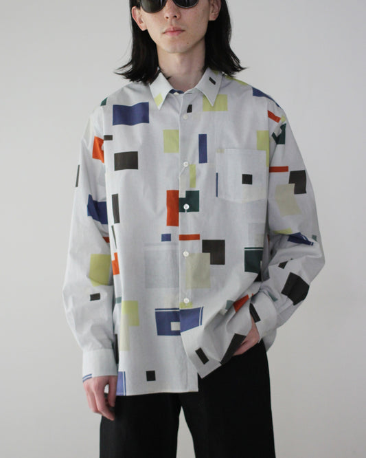 REVERBERATE/SHIRT TYPE - BOX - PATTERN "SQUARE COLOR"