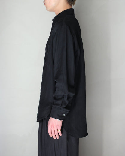 ssstein/VIS/LI BRIGHT TWILL OVERSIZED LS SHIRT "BLACK"