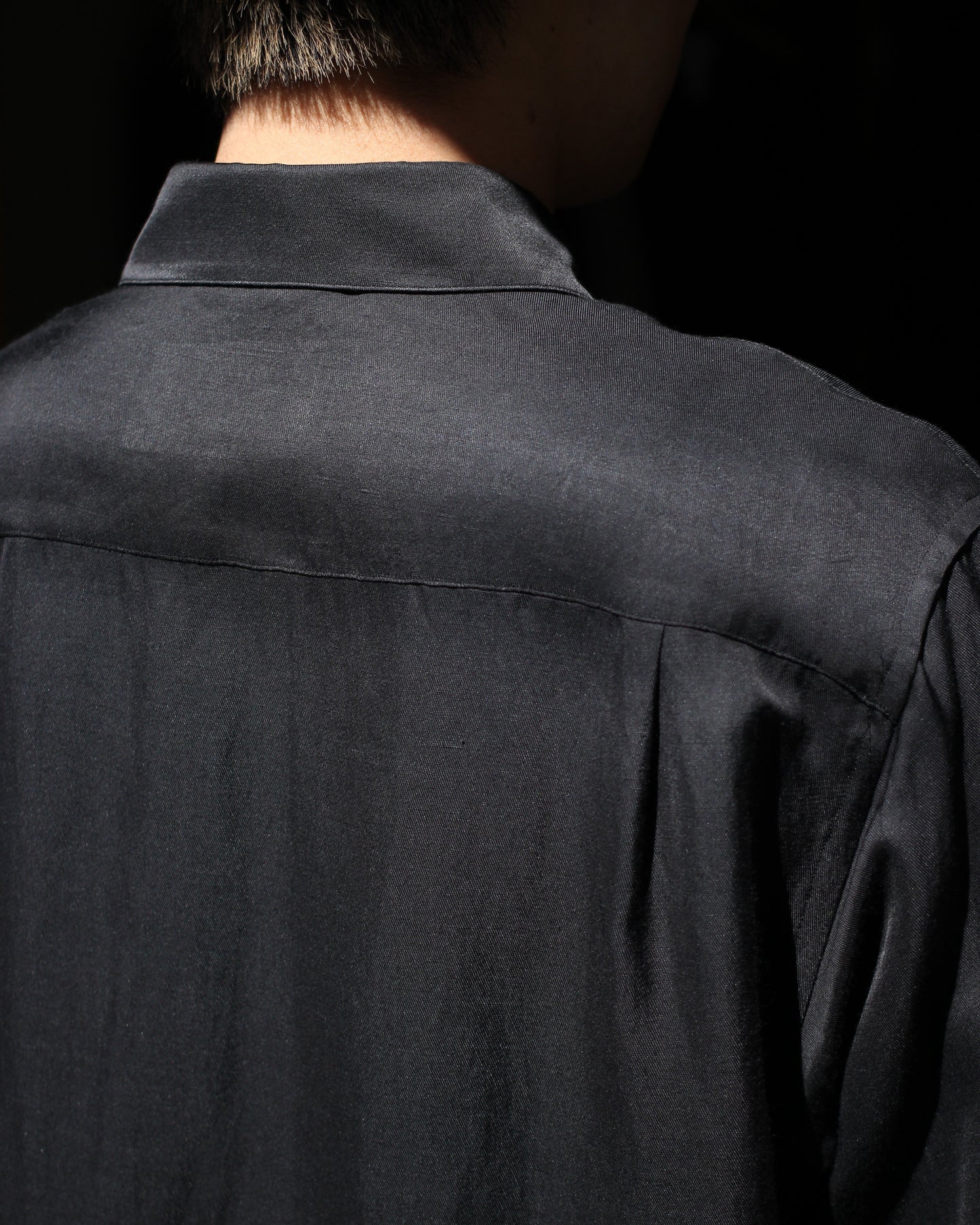 ssstein/VIS/LI BRIGHT TWILL OVERSIZED LS SHIRT "DARK CHARCOAL"