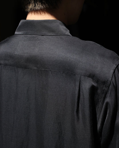 ssstein/VIS/LI BRIGHT TWILL OVERSIZED LS SHIRT "DARK CHARCOAL"