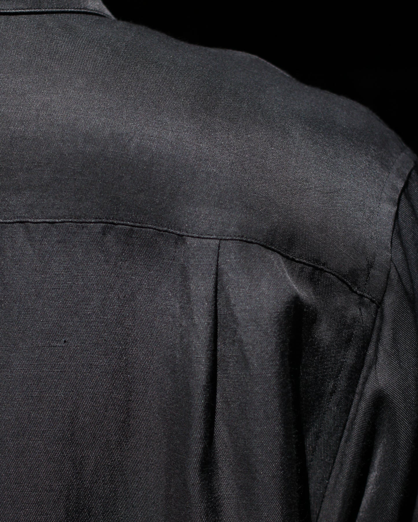 ssstein/VIS/LI BRIGHT TWILL OVERSIZED LS SHIRT "DARK CHARCOAL"