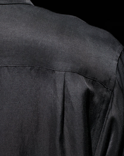 ssstein/VIS/LI BRIGHT TWILL OVERSIZED LS SHIRT "DARK CHARCOAL"