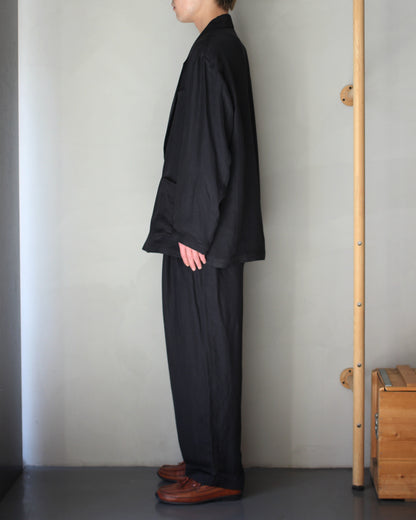 ssstein/VIS/LI BRIGHT TWILL SINGLE BREASTED JACKET "DARK CHARCOAL"