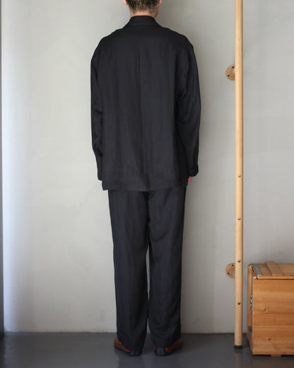 ssstein/VIS/LI BRIGHT TWILL SINGLE BREASTED JACKET "DARK CHARCOAL"