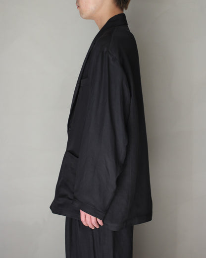ssstein/VIS/LI BRIGHT TWILL SINGLE BREASTED JACKET "DARK CHARCOAL"