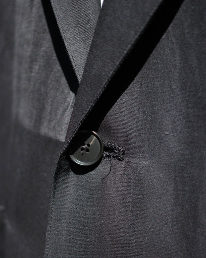 ssstein/VIS/LI BRIGHT TWILL SINGLE BREASTED JACKET "DARK CHARCOAL"