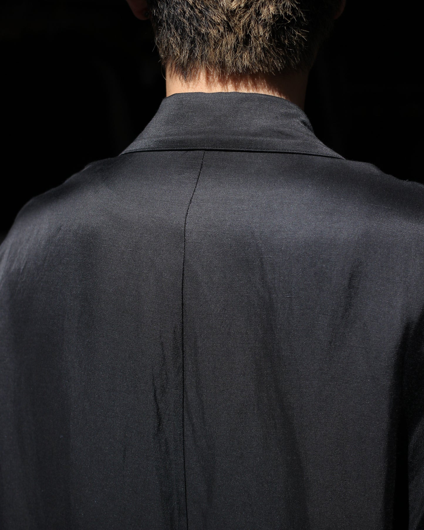ssstein/VIS/LI BRIGHT TWILL SINGLE BREASTED JACKET "DARK CHARCOAL"