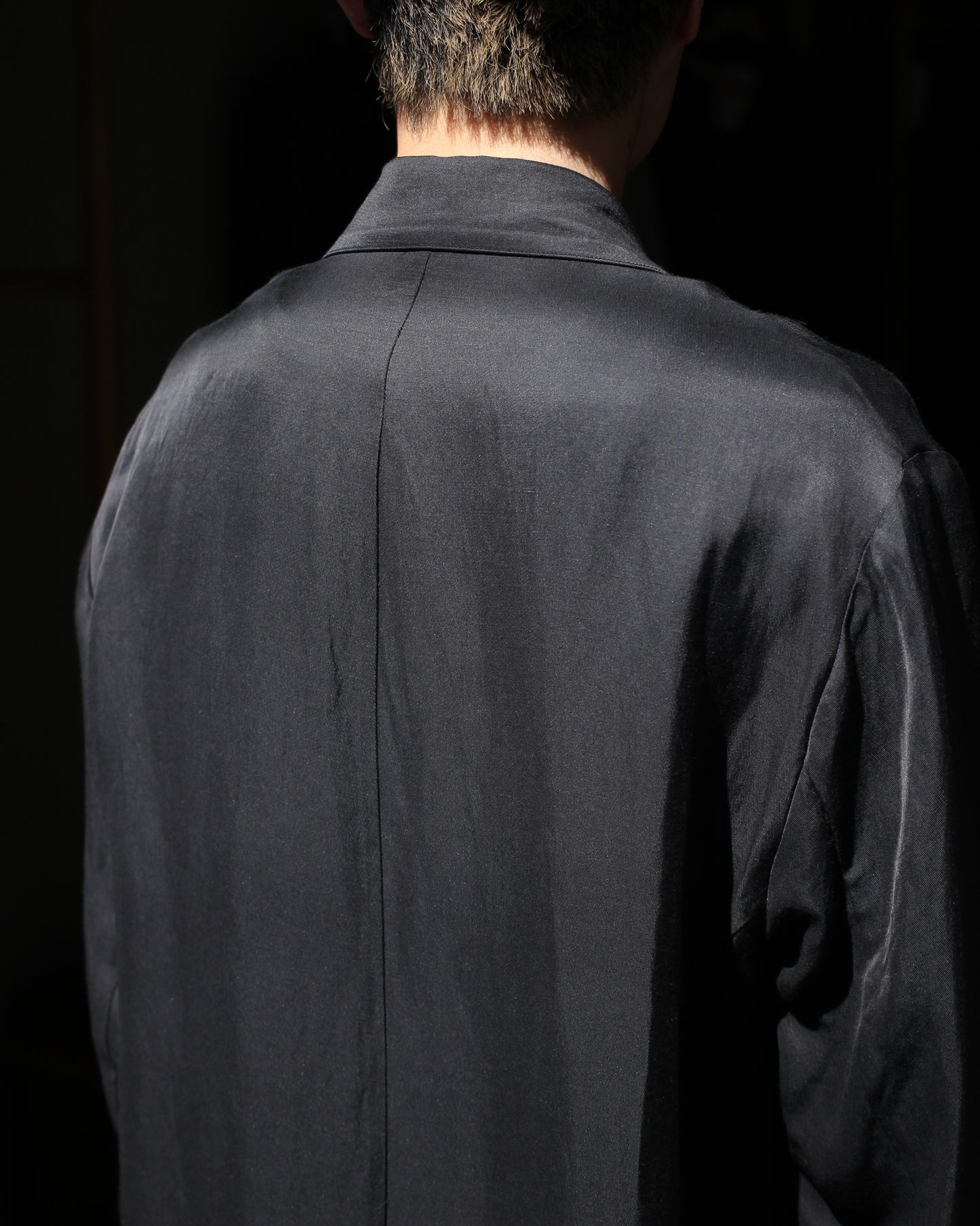 ssstein/VIS/LI BRIGHT TWILL SINGLE BREASTED JACKET "DARK CHARCOAL"