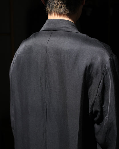 ssstein/VIS/LI BRIGHT TWILL SINGLE BREASTED JACKET "DARK CHARCOAL"
