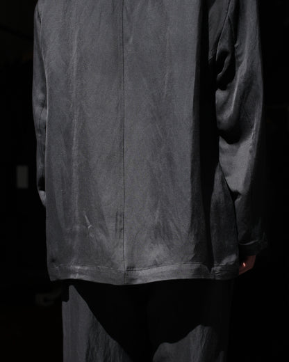 ssstein/VIS/LI BRIGHT TWILL SINGLE BREASTED JACKET "DARK CHARCOAL"