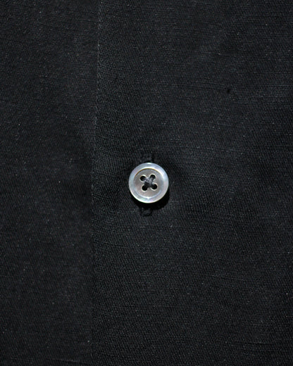 ssstein/VIS/LI BRIGHT TWILL OPEN COLLAR SS SHIRT "BLACK"