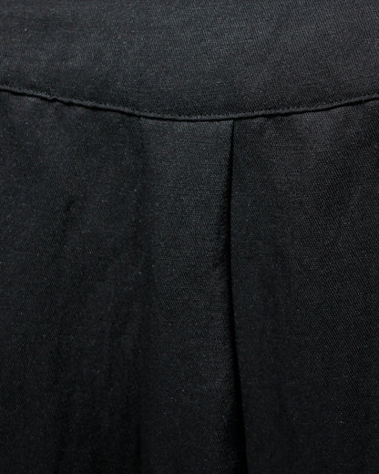 ssstein/VIS/LI BRIGHT TWILL OPEN COLLAR SS SHIRT "BLACK"