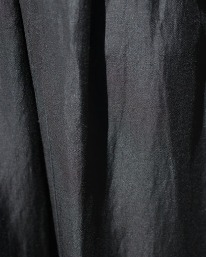 ssstein/VIS/LI BRIGHT TWILL WIDE EASY TROUSERS "BLACK"