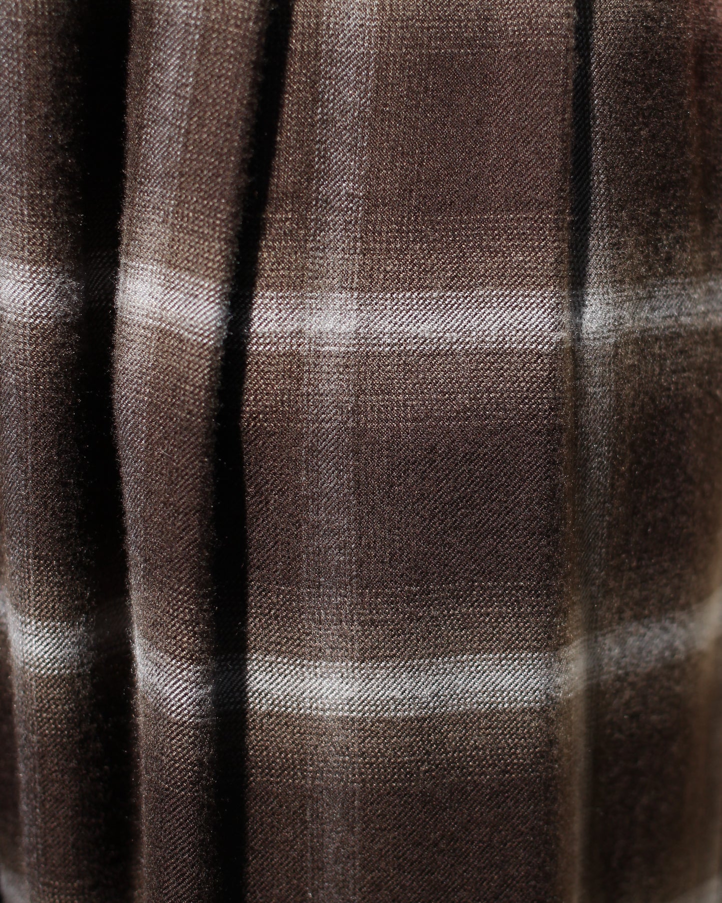 ssstein/LY/VIS CHECK WIDE EASY TROUSERS "BROWN OMBRE"