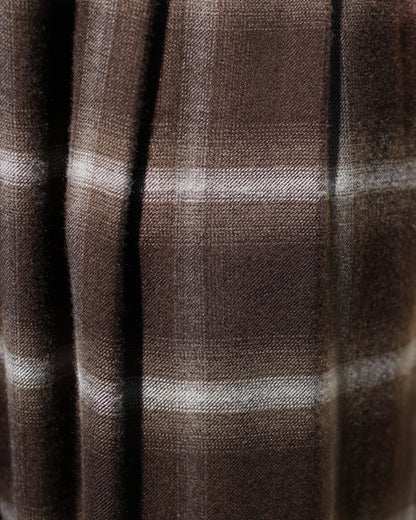 ssstein/LY/VIS CHECK WIDE EASY TROUSERS "BROWN OMBRE"