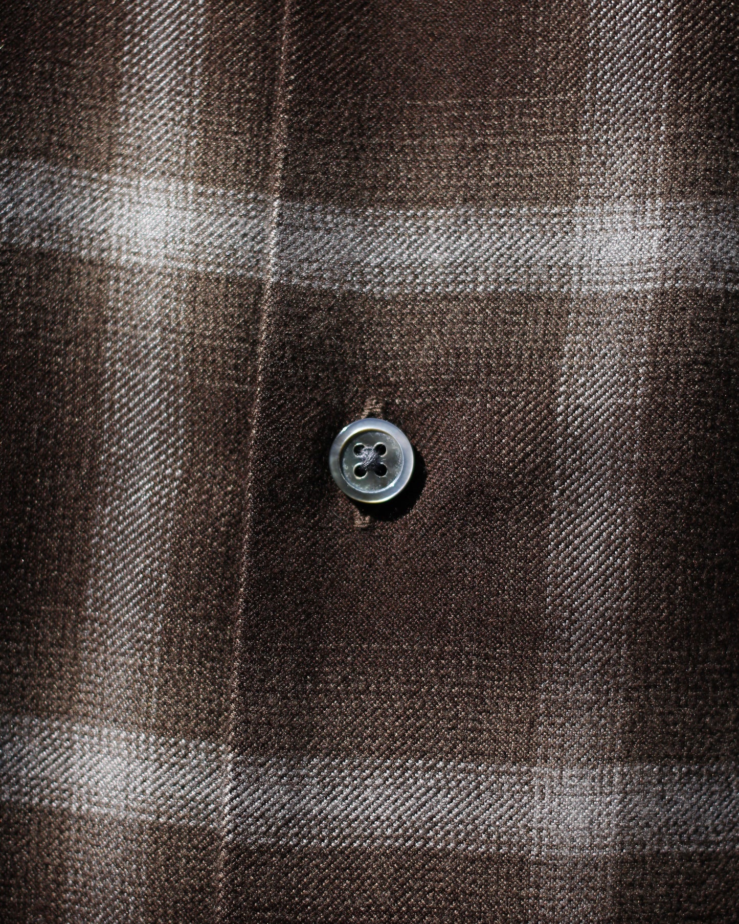 ssstein/LY/VIS CHECK OVERSIZED OPEN COLLAR SS SHIRT "BROWN OMBRE"