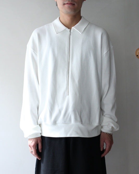 REVERBERATE/HALF ZIPP THERMAL "WHITE"
