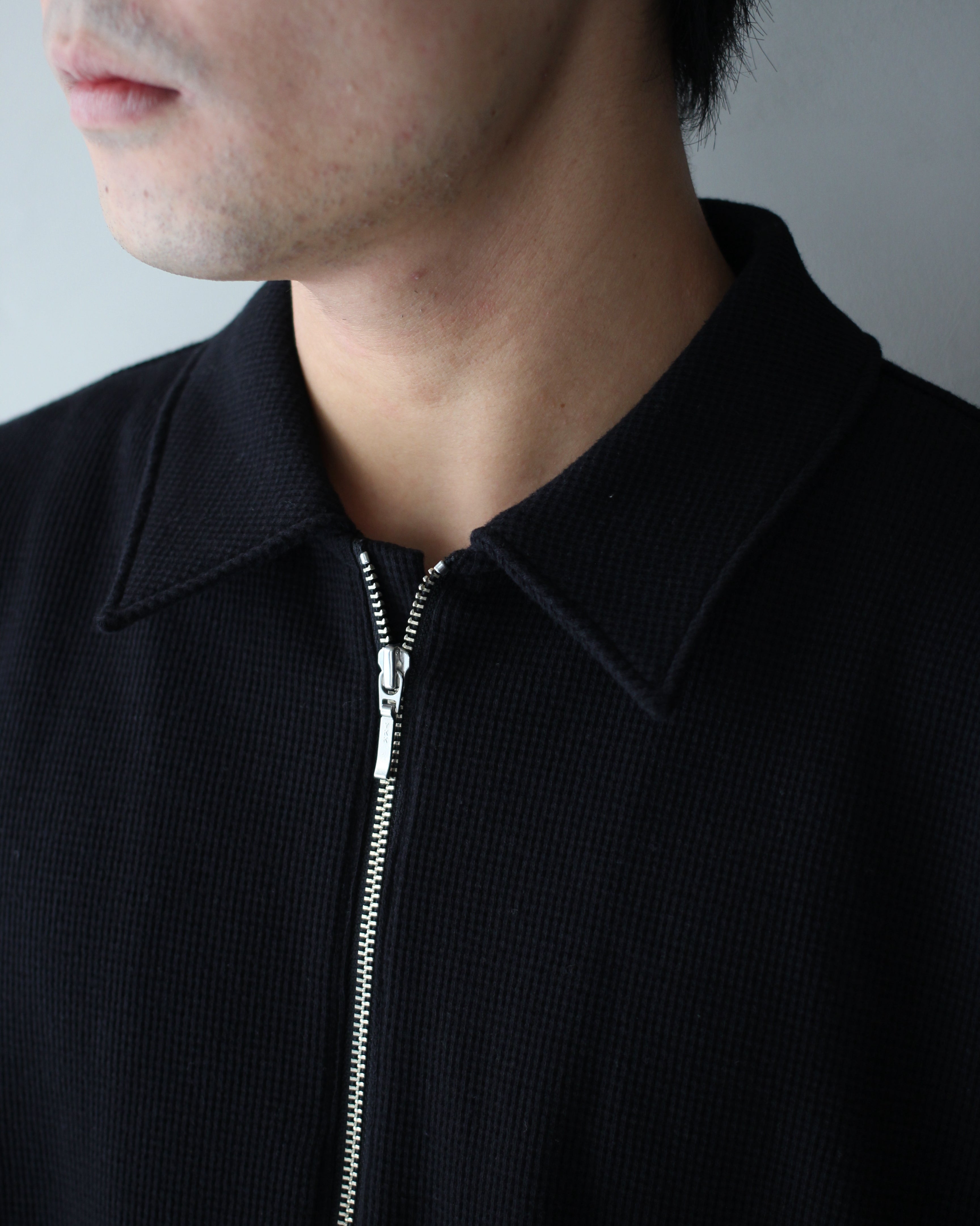 完売品　REVERBERATE half COAT / BLACK REVERBERATE/HALF ZIPP THERMAL 