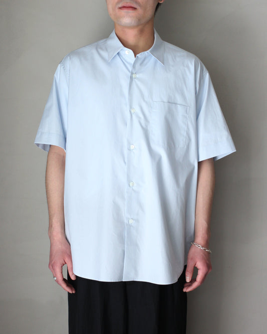 ssstein/SUVIN COTTON OVERSIZED SS SHIRT "OFF BLUE"